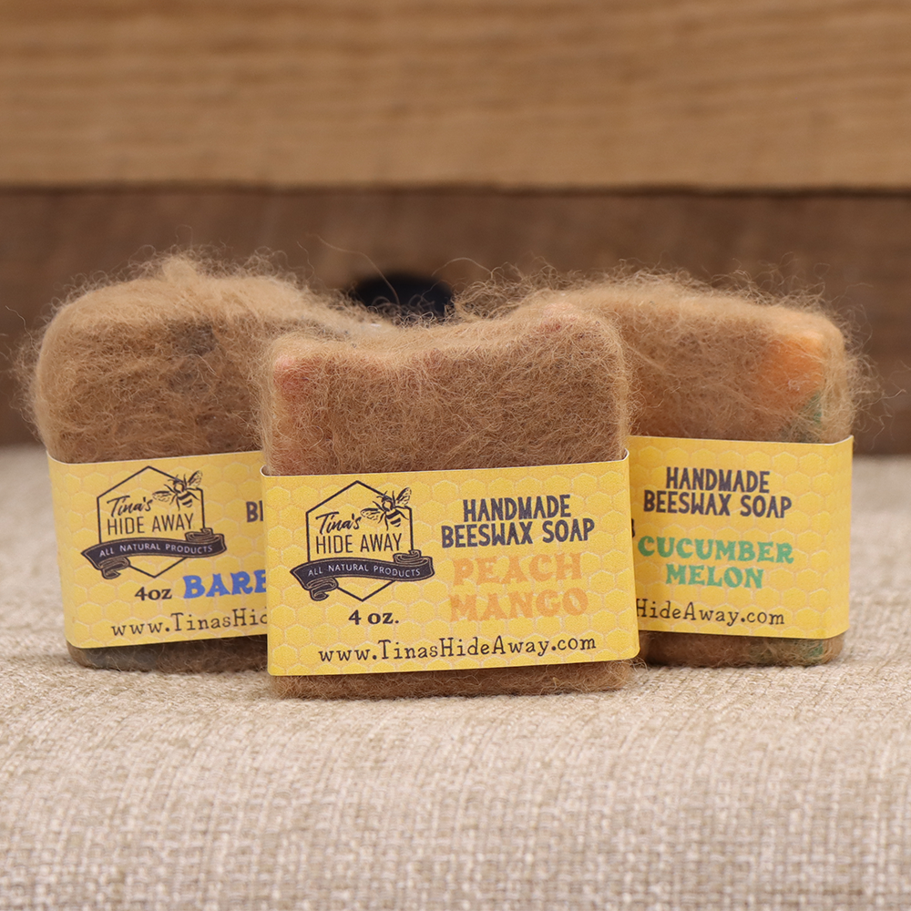 Felted Soap with Alpaca Wool