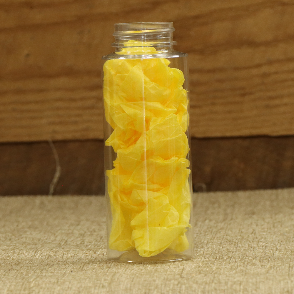 12 oz Plastic Cylinder Jar - 12 Pack