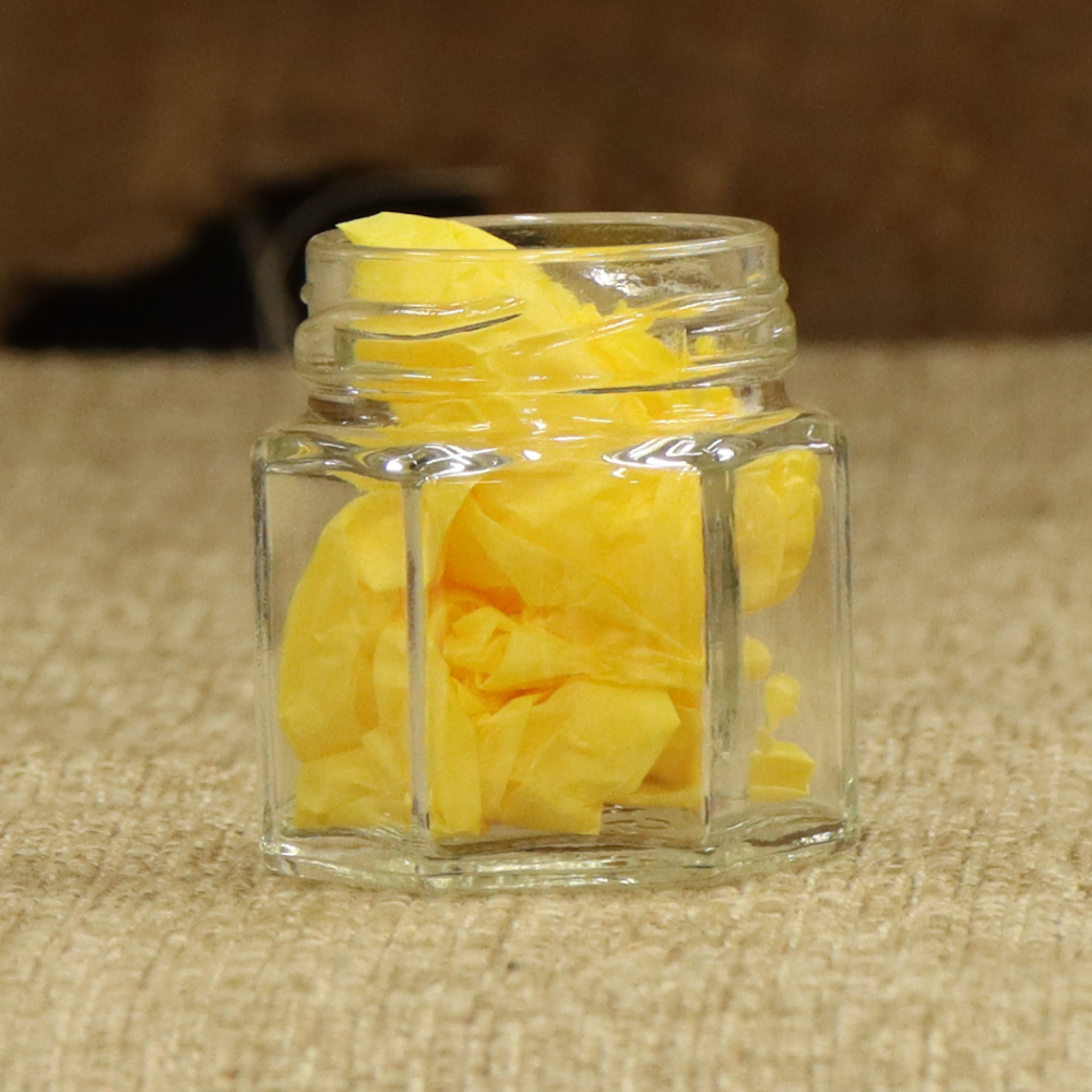 2 oz Glass Hex Jar - 24 Pack