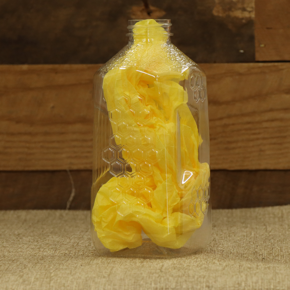 3 lb Plastic Jar w/ Hex Pattern - 6 Pack