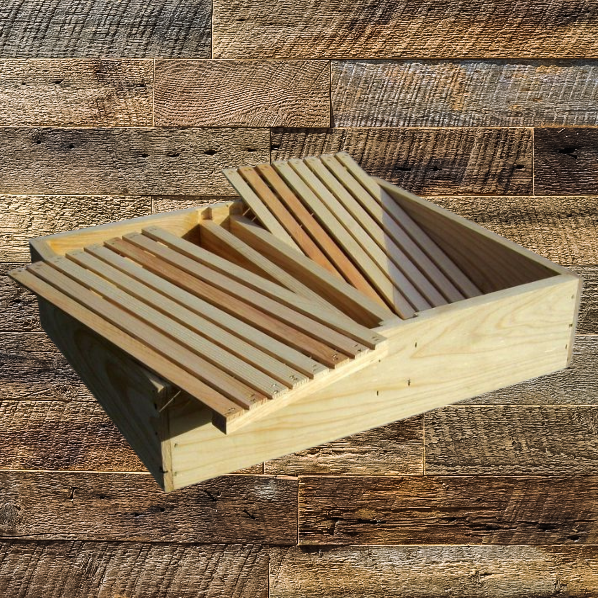 Assembled Wooden Hive Top Feeder